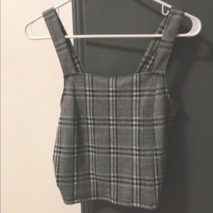 Plaid crop top